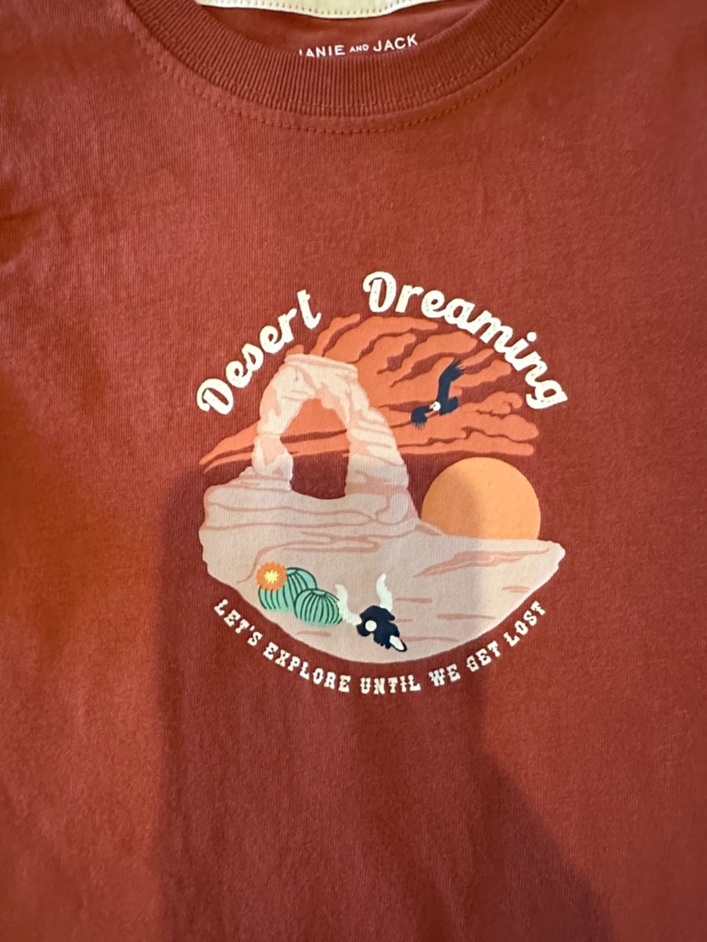 Janie and Jack Rust Red 'Desert Dreaming' Graphic Tee - Picture 2 of 4